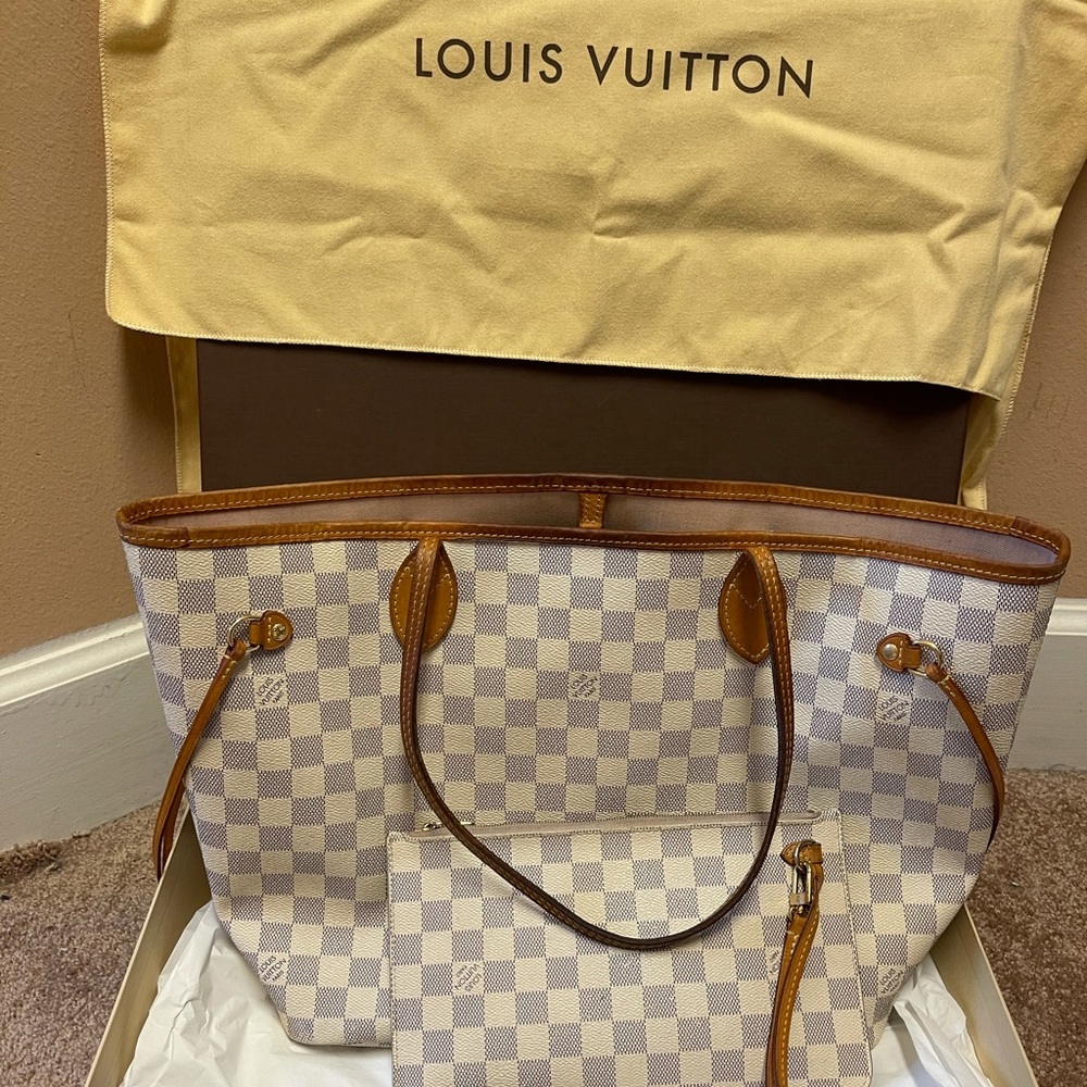 Authentic Louis Vuitton Neverfull NN MM D.AZ.Rose